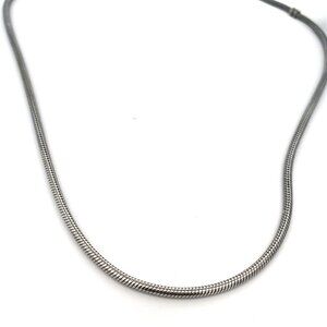 Pandora Sterling Barrel Clasp Snake Chain Necklace - 19.5"